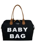 Stylo Baby Bag Baskılı Tek Anne Bebek Bakım Omuz Çantası -siyah - 1