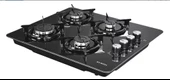 Kumtel KO-40 TSHDF Oval Kenarlı Siyah Cam Set Üstü Ocak - 1