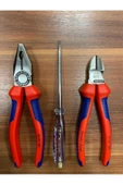 Knipex 3 Parça Usta Set 180 Mm Pense 160 Mm Yan Keski Izeltaş 190mm Kontrol Kalemi Madeingermany - 1