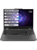 Lenovo LOQ 15IAX9 83GS0099TR i5-12450HX 24 GB 512 GB SSD RTX3050 15.6" Full HD Gaming Laptop - 6