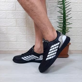 M.P 1351 Siyah-Beyaz Kaymaz Taban Futsal Futbol Ayakkabı - 6