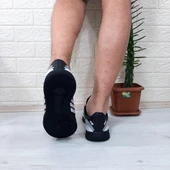 M.P 1351 Siyah-Beyaz Kaymaz Taban Futsal Futbol Ayakkabı - 7