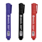 Kalıcı Koli Kalemi Mavi Kalem Metal Plastik Cam Çuval Folyo Karton Kağıt Suya Dayanıklı 5 ADET thumbnail 5