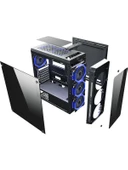 Power Boost Arcylic Halo Rainbow VK-G3904S RGB Fanlı ATX Oyuncu Kasası - 5