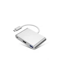 Desingshop Type C To USB-C 4 K Hd HDMI USB 3.0 Port Adaptörü Şarj USB-C - 1