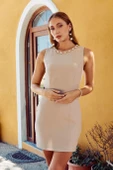 Etnik Güneş Mini Elbise Belce Beji - 3