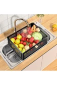 Siyah Metal Tezgah Üstü Mutfak Organizer Mutfak Düzenleyici 1014-CN - 2