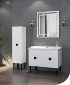 LİNRA DIAMOND BANYO DOLAP SETİ VE LAVABO - 1