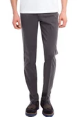 Yazı Klasik Fit Likralı Erkek Kanvas Pantolon-7077 - 1