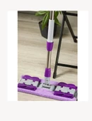 QASUL Yer Mopu Paspas Fayans Duvar Yüzey Temizlik Mikrofiber Mop + Yedek Bez Hediye - 8
