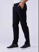 Yazı Klasik Fit Likralı Erkek Kanvas Pantolon-7080 - 1