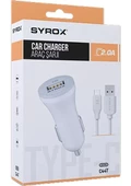 SYROX Umut Bilisim Teknoloji_araç Şarj Aleti ve Type-C Kablolu Set 5V 2.0A (C44T) - 1