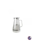 Fame Kitchen UN603 Orta Boy Metal Süzgeç Kapaklı  Borosilikat Cam Sürahi 1300cc - 1