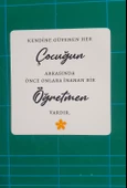 Öğretmenler Günü 24 kasım 4 Lü Tebrik , Hediye , Not Kartı - 5