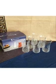 Paşabahçe Timeless 42891 Çay Bardağı Ve 54851 Sunumlu Çay Tabağı Seti 6 Kişilik - 5