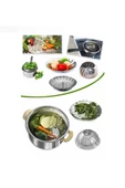 Fame Kitchen Ultra Paslanmaz Çelik Çok Amaçlı Pratik Mutfak Süzgeç Seti-4 Parça - 9