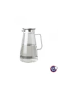 Fame Kitchen UN602 Büyük Boy Metal Süzgeç Kapaklı  Borosilikat Cam Sürahi 1800cc - 2