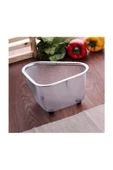 Fame Kitchen Paslanmaz Çelik Çok Amaçlı Pratik Lüx Mutfak Süzgeç Seti-3 Parça - 8