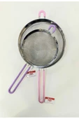 Balsa Paslanmaz Çelik Telli Silikon Saplı İkili Süzgeç Seti 18cm ve 23cm - 1