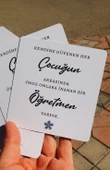 Öğretmenler Günü 24 kasım 4 Lü Tebrik , Hediye , Not Kartı - 1