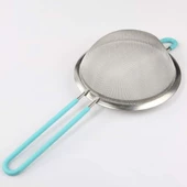 Balsa Paslanmaz Çelik Telli Silikon Saplı İkili Süzgeç Seti 18cm ve 23cm - 8