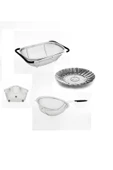 Fame Kitchen Ultra Paslanmaz Çelik Çok Amaçlı Pratik Mutfak Süzgeç Seti-4 Parça - 1