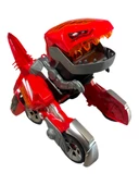 PİLLİ IŞIKLI SESLİ MÜZİKLİ DÖNÜŞEBİLEN TREX DİNAZOR KIRMIZI RENK - 5