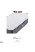MİRACOOL Winter Yaylı Bebek Beşik Yatağı 70x130 cm Bebek Yatağı Oyun Parkı Yatak - 4