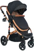 JOELL New Truva Iıı Travel Sistem Bebek Arabası Gold-siyah thumbnail 1