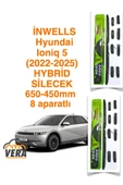 Inwells Hyundai İoniq 5  (2022-2025)  Inwells HYBRİD 8 aparatlı Silecek Takımı  650x450 thumbnail 1