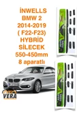 Inwells BMW 2 F22-F23 (2014-2019) Inwells HYBRİD 8 aparatlı Silecek Takımı  550x450 - 1