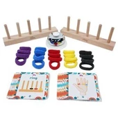 ZET Zeka Ring Ahşap Zeka ve Akıl Oyunu 3+ Yaş 2 Oyuncu - 2