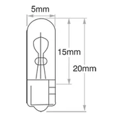 Philips (10 Adet) 12v 1,2watt (W1.2W) Küçük Dipsiz Ampul No:12516 - 3