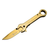 8000C Anahtar Görünümlü Gold Kamp Çakı 19 cm - Otomatik, Metal Sap - 1