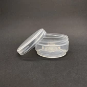 50 ml Boş Şeffaf Krem Kutusu , Şeffaf  Plastik Krem Kavanozu x 6 Adet - 1