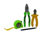 200mm Yeşil Pense,160mm Sarı Yan Keski,GS optimus 5m/16ft Yeşil Metre,Metal Tükenmez Kalem Set - 1
