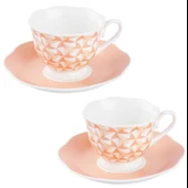 Tantitoni Pink Wind 2 Kişilik Kahve Fincan Takımı - 1