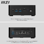 MSI CUBI NUC 1M-003Eu CORE 3 100U-40GB DDR5 RAM-512GB NVME-W11 PRO MINI PC thumbnail 3