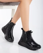 Papuçcity Fendii 03028 Kadın Soğuk Geçirmez Kar Botu - 4