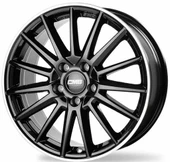 CMS-1264-05 6.0x15"-4x100 ET46 54.1 Diamond Rim Black Gloss Jant (4 Adet) - 1