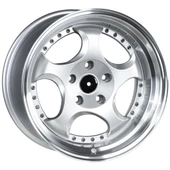 EMR-L2384-02 9.5x17" -5x120 ET22 72.6 Silver Lip Polish-Chrome R Jant (4 Adet) - 1