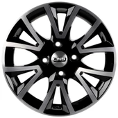 CMS-832-02 6.5x15" -4x108 ET20 65.1 Diamond Black Gloss Jant (4 Adet) - 2