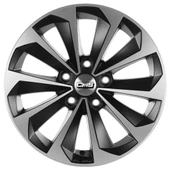 CMS-822-01 7.0x16"-5x114.3 ET45 67.2 Diamond Matt Black Jant (4 Adet) - 2