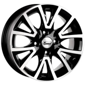 CMS-832-02 6.5x15" -4x108 ET20 65.1 Diamond Black Gloss Jant (4 Adet) - 1