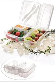 Takeaway Ergonomik Asorti Çatal Bıçaklı Pratik Yoğurt Saklama Kabı - 1
