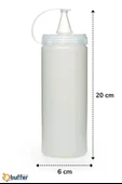 Şeffaf Kapaklı Sızdırmaz Yağlık Sosluk Şişesi Plastik Yağdanlık 400 ml AP-9028 - 8