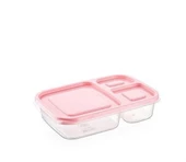 3 Bölmeli Sefer Tası Pratik Kolay Gıda Diyet Saklama Erzak Kabı - 4