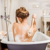 Doğal At Kılı Selülit Karşıtı Sapı Çıkabilen Ahşap Banyo Fırçası - 2