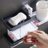 Çoklu Sabun Tutucu Fonksiyonel Banyo Sabunluk - 2