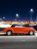 Nostaljik Klasik Metal Çek Bırak Araba Kırmızı Kapılar Açılır ( 1/36 Ölçek ) Mod:5 - 5